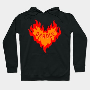 Deadly Flame Heart Hoodie